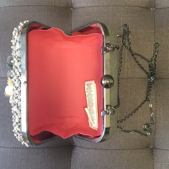 LOFT beaded box clutch EUC - Picture 3 of 3